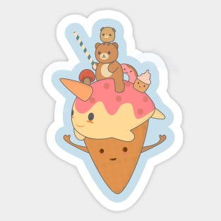 Ice Cream Adventure Sticker